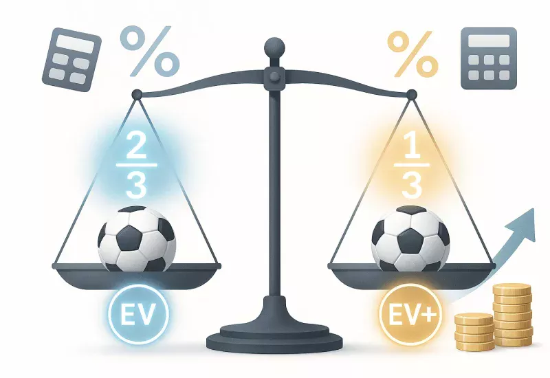 F&oacute;rmula del valor esperado y c&aacute;lculo matem&aacute;tico para apuestas de valor en f&uacute;tbol