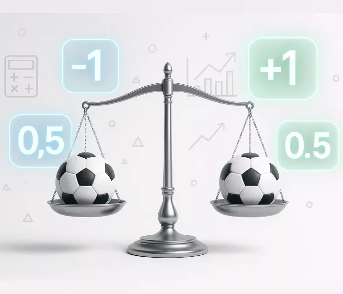 Infograf&iacute;a explicativa de los fundamentos matem&aacute;ticos del h&aacute;ndicap asi&aacute;tico en apuestas deportivas