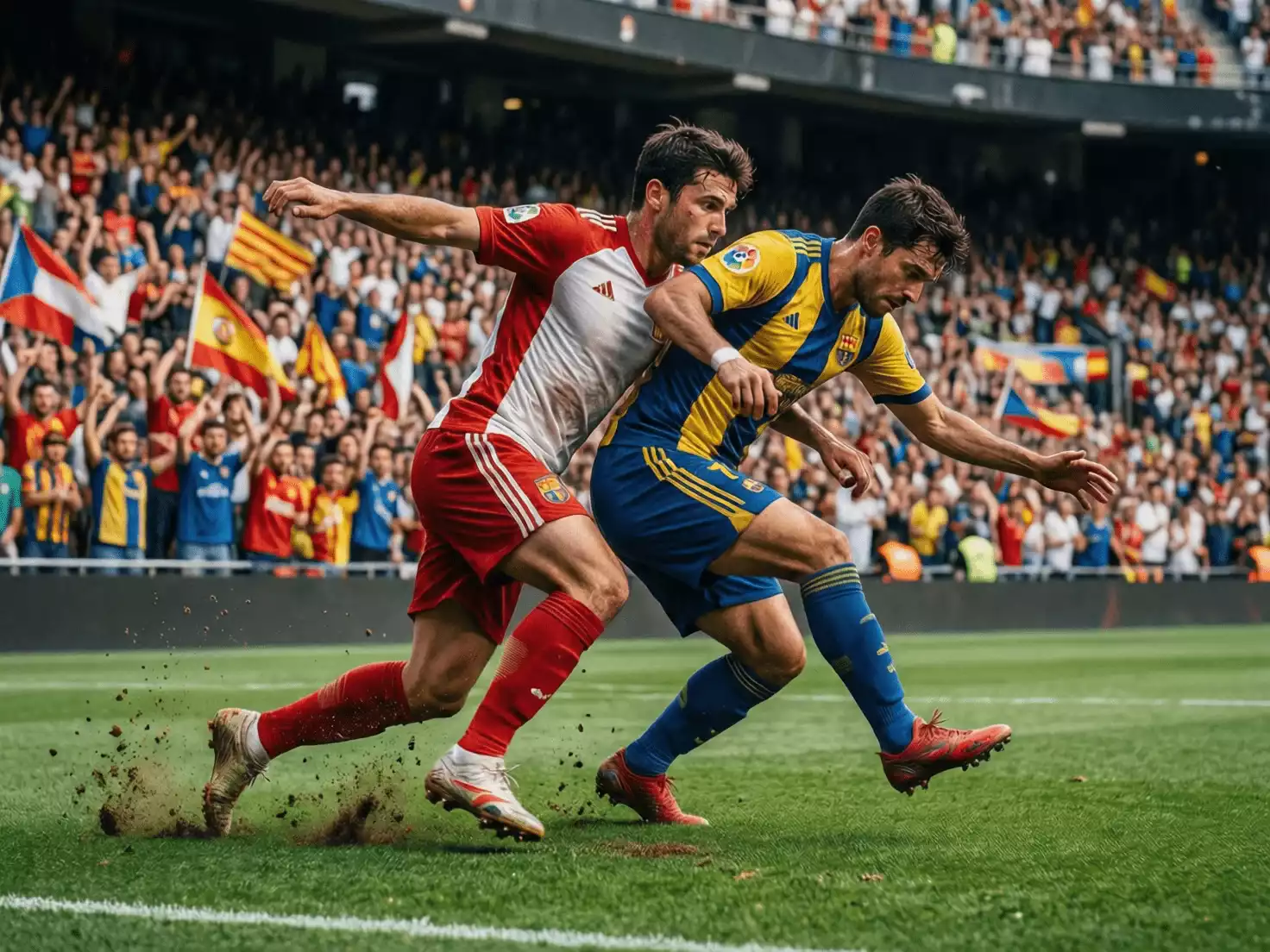 Partido de alta intensidad en LaLiga entre equipos de primer nivel