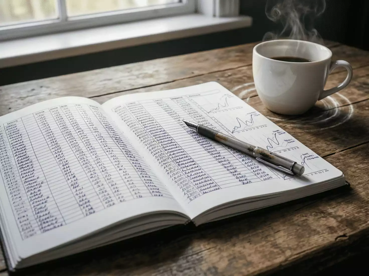 Cuaderno de registro de apuestas con an&aacute;lisis de resultados y estad&iacute;sticas